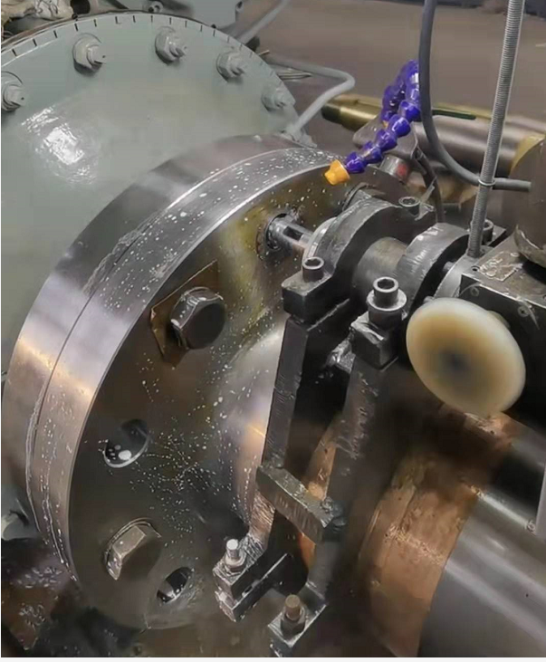Coupling bolt holes line boring
