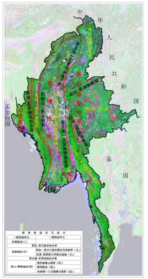 缅甸成构造划分