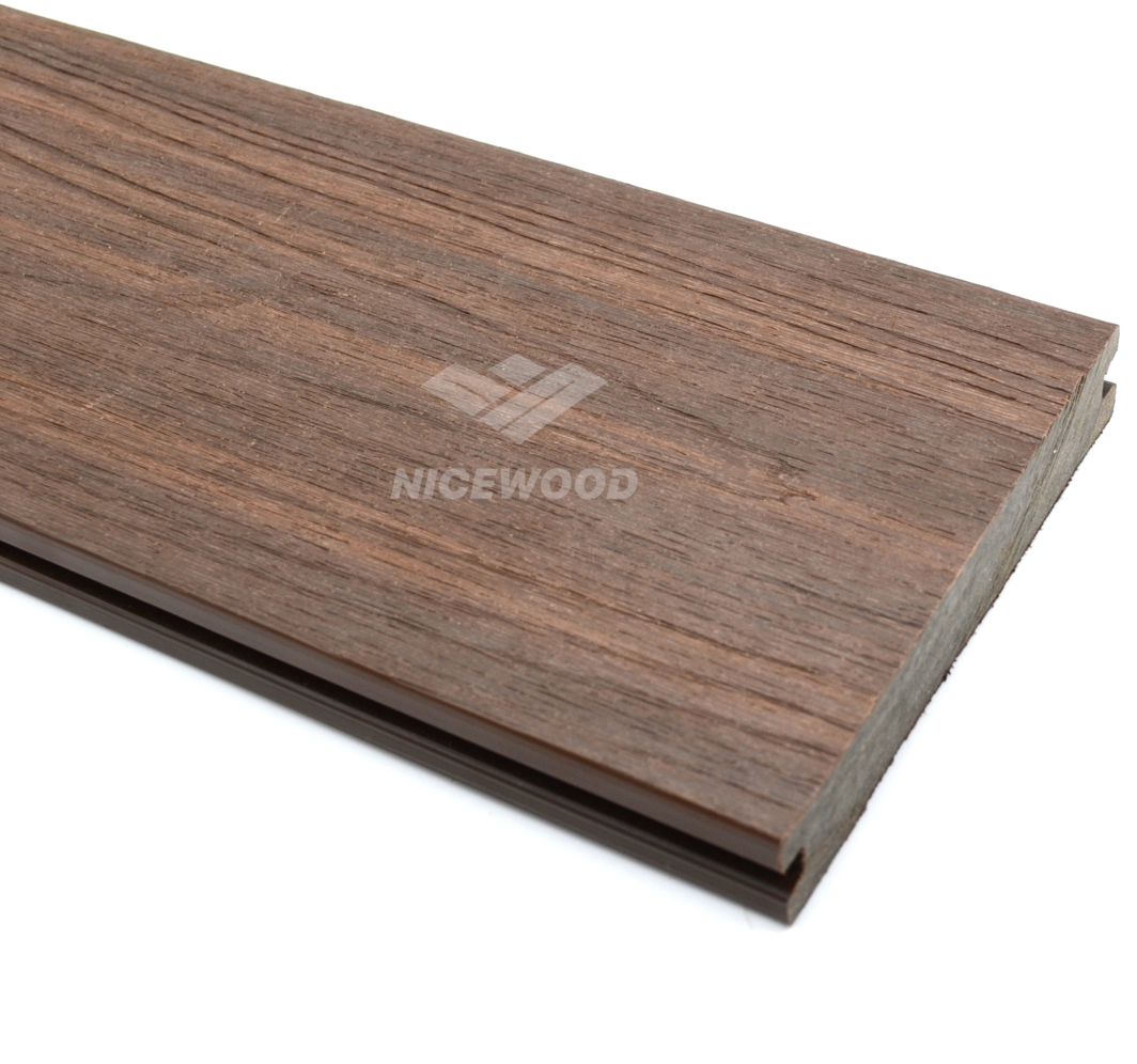 实心共挤塑木地板-胡桃色-138*23mm