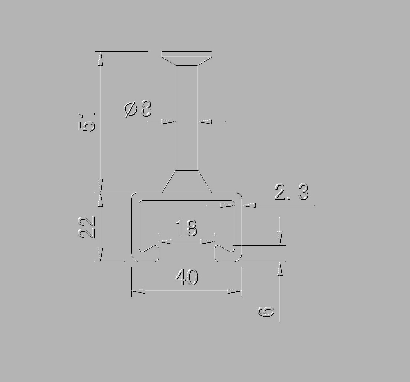 槽钢标准图纸及规范(52-34,50-30,40-22)-Model