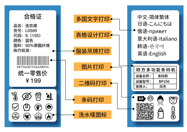 硕方设备标签打印机BP106/106T/108