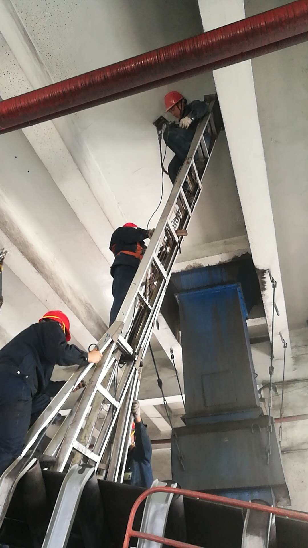 安徽蚌埠电厂除尘设备安装现场-3