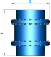 插图——直埋套筒补偿器-双