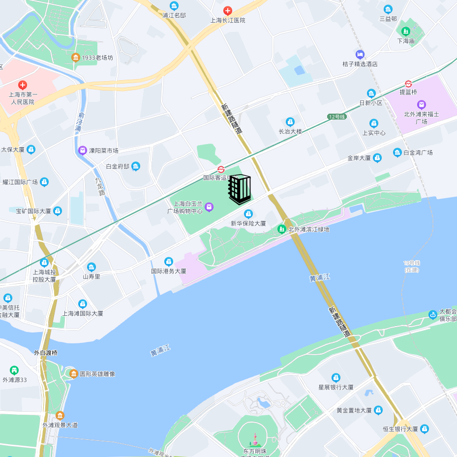 上海白玉兰广场地图