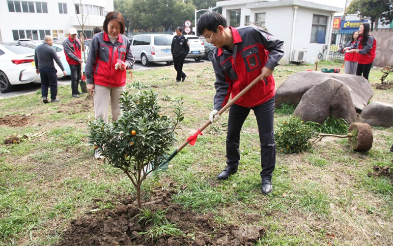 上海德力西集团多形式开展植树节活动