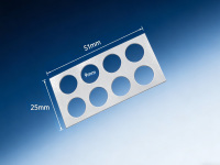 成像垫片imagingspacer长宽51×25，8孔，直径9mm，厚度0.12mmCR654008产品图2