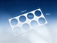 成像垫片imagingspacer长宽96×48mm，8孔，直径20mm，厚度0.12mmCR654008-20产品图2
