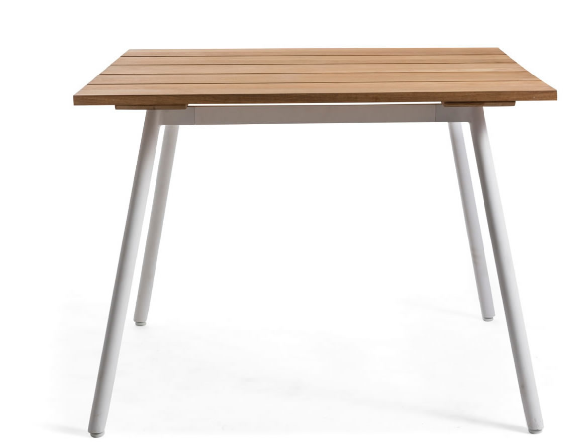 REEF Square Dining Table with Stainless Steel Base
