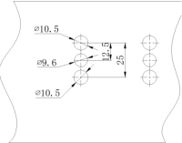 两孔连接片-线簧NJD-YY1-XH25A尺寸图-1