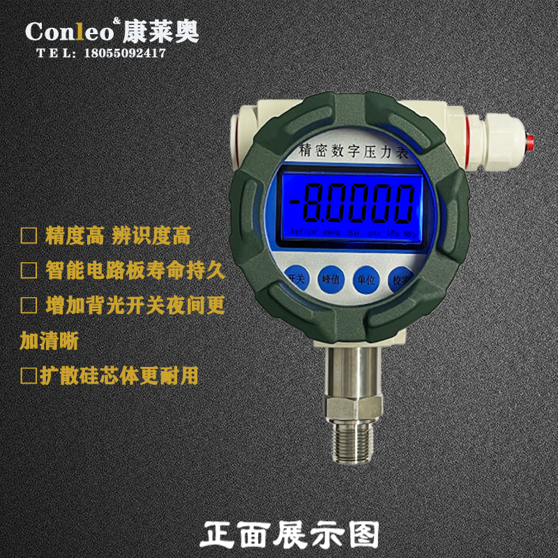 防爆精密数字压力表正面