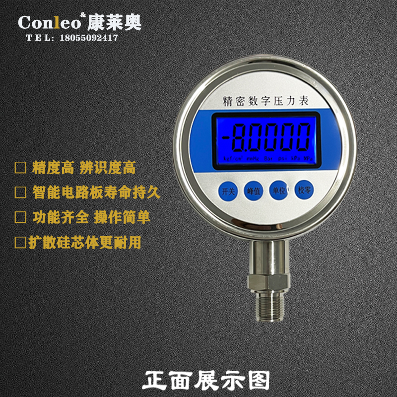 精密数字压力表正面