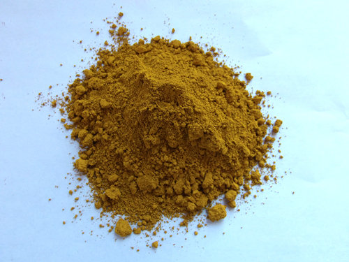 氧化铁黄是鲜明纯洁的褐黄色粉末颜料