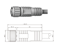 螺纹连接器-M12连接器-母直头PHA-1