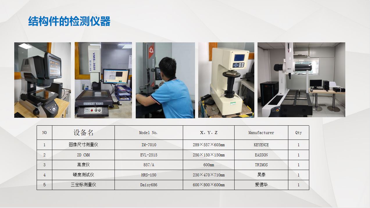 模具生产结构件精密检测仪器