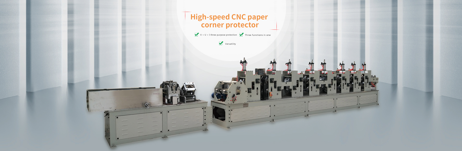 Paper edge protector machine