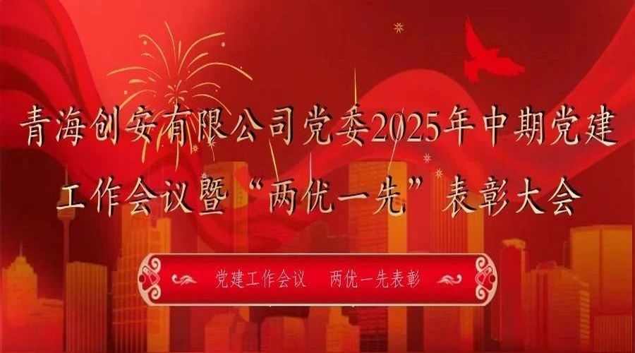 青海创安有限公司党委召开2025年中期党建工作会议暨“两优一先”表彰大会