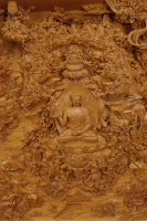 10-7释迦牟尼传2015年榧木219.0×400.0×60CM-20