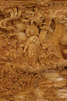 10-8释迦牟尼传2015年榧木219.0×400.0×60CM-22