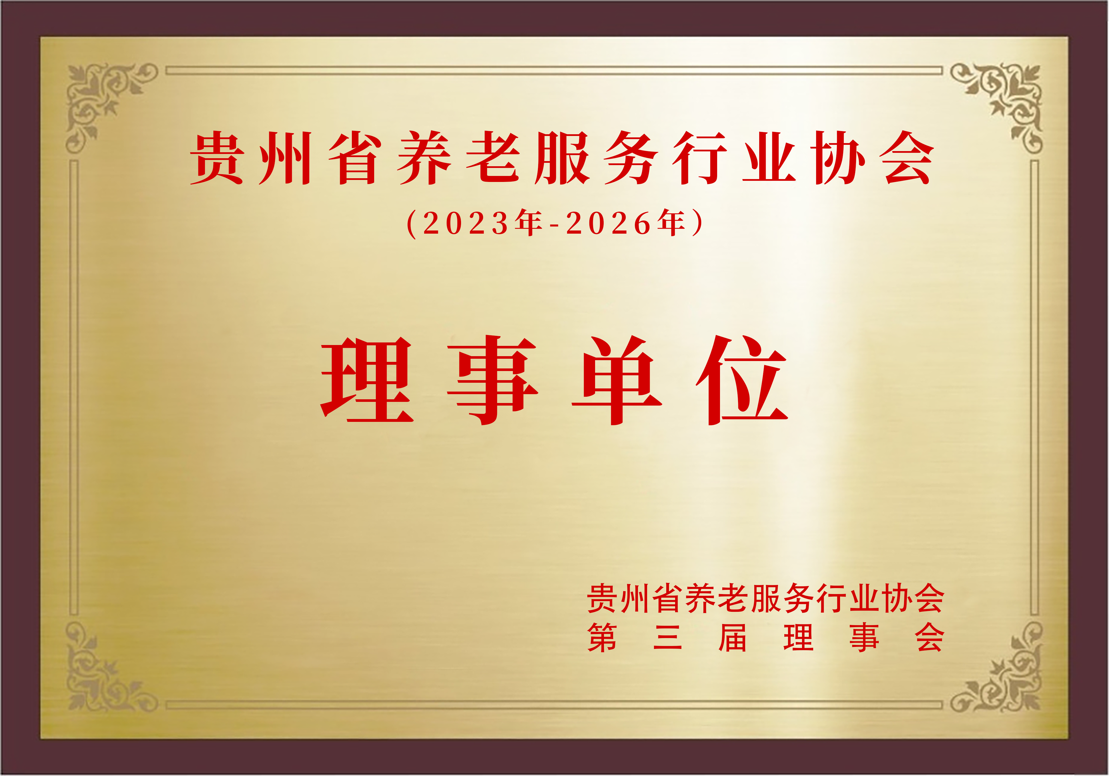 2023年：荣获“省级养老服务行业协会理事单位”标志着公司在养老服务标准化、专业化方面迈上了新的台阶。