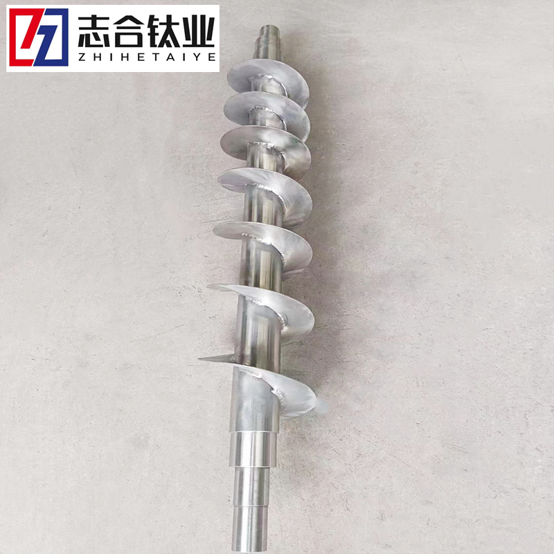 廠家供應(yīng)鈦合金攪拌漿Zr702TA2耐腐蝕攪拌軸鈦管件鈦鍛件各種焊接件-1