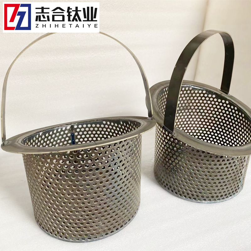 廠家供應(yīng)鋯過濾籃鈦網(wǎng)籃鈦桶鈦焊接件異形件規(guī)格齊全支持定制-3