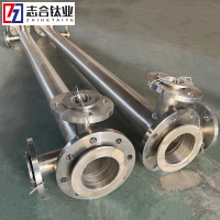 專業(yè)做鈦鎳鋯材焊接加工鎳六通鎳焊接件N6管道-304法蘭-3