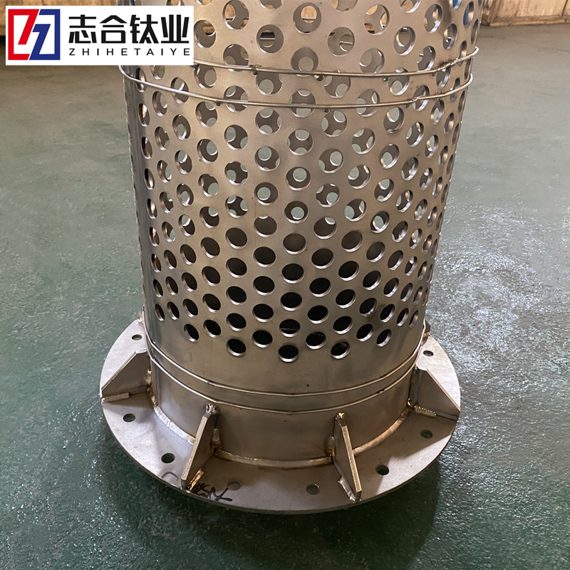 TA2鈦過(guò)濾器化工用過(guò)濾籃料桶料鏟廠家直銷-3