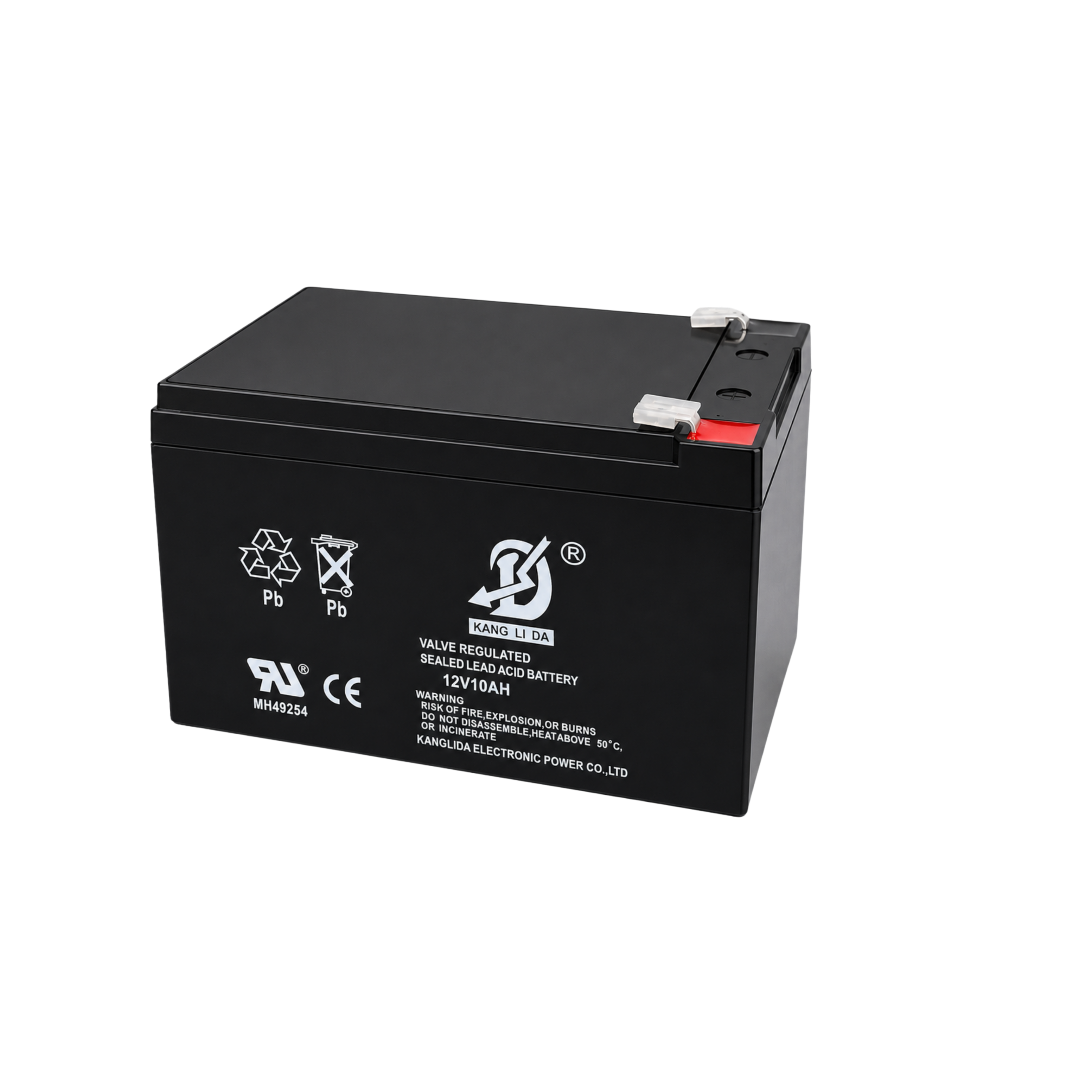 康利达12V10AH壁挂式消防主机电池