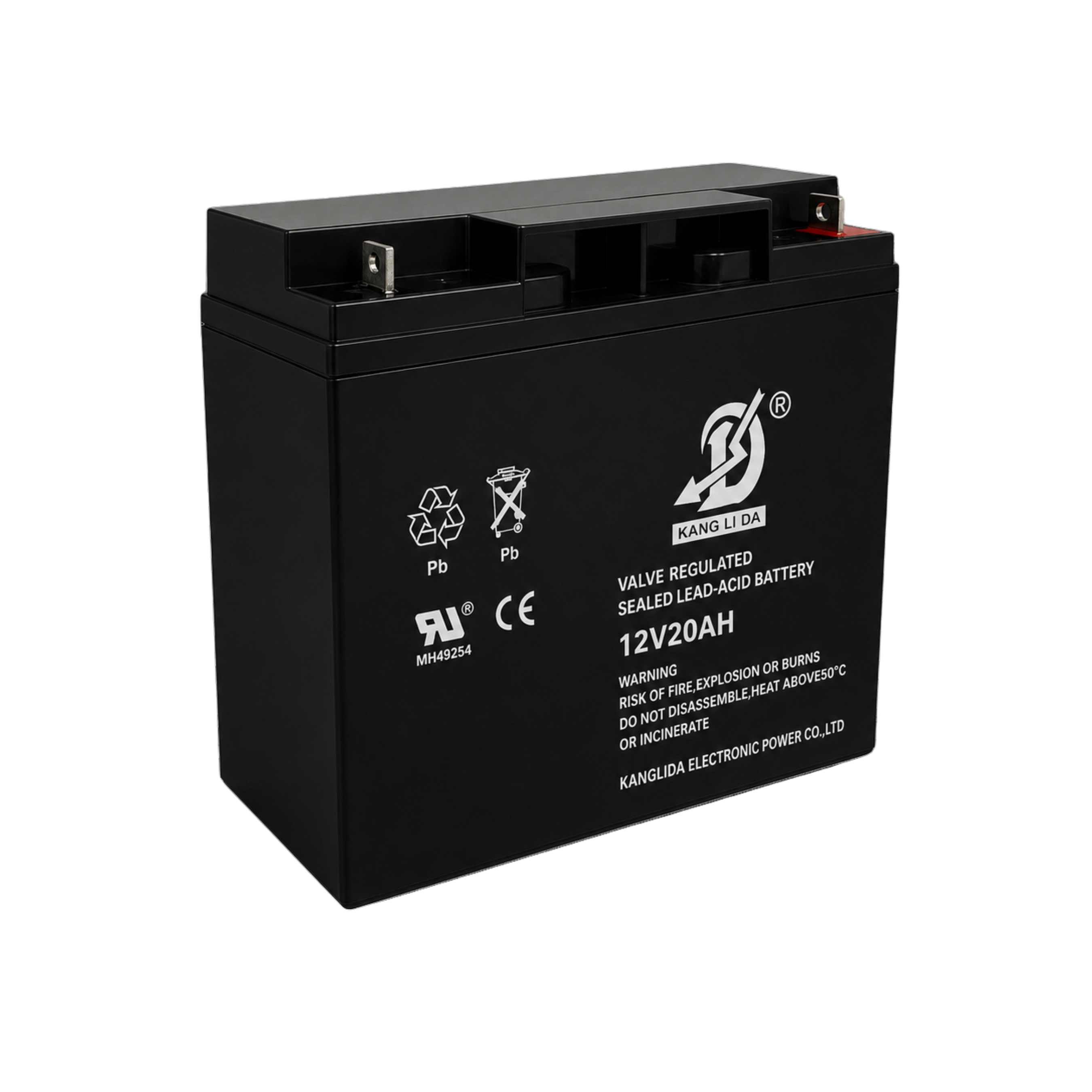 康利达12V20AH大型燃气报警主机电池