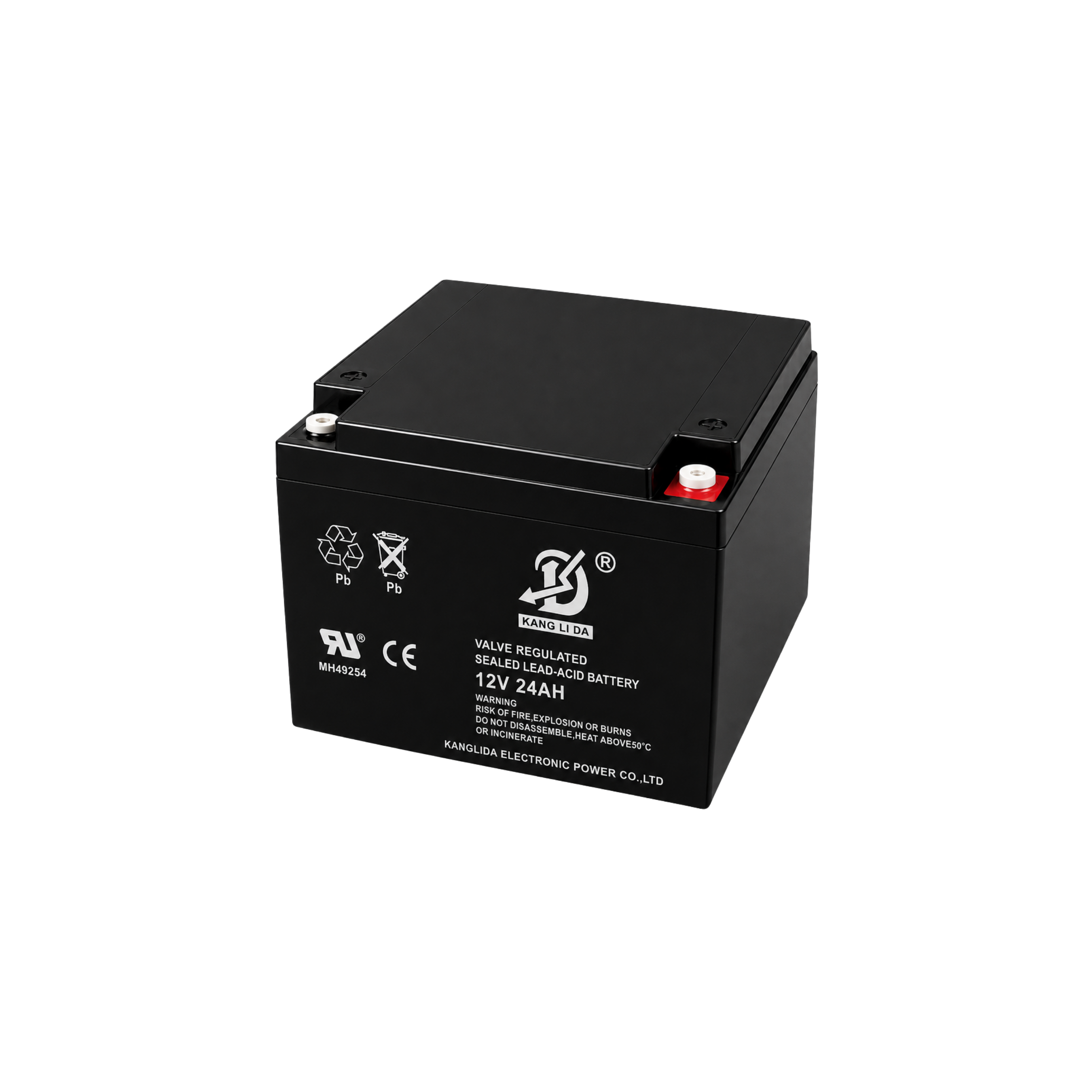 康利达12V24AH消防控制室备电电池