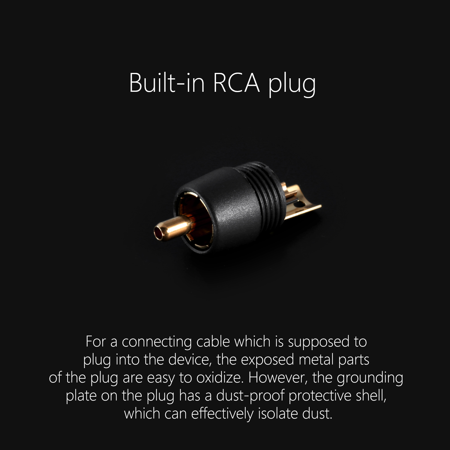 ddHiFi RC100C built-in RCA plug for devices