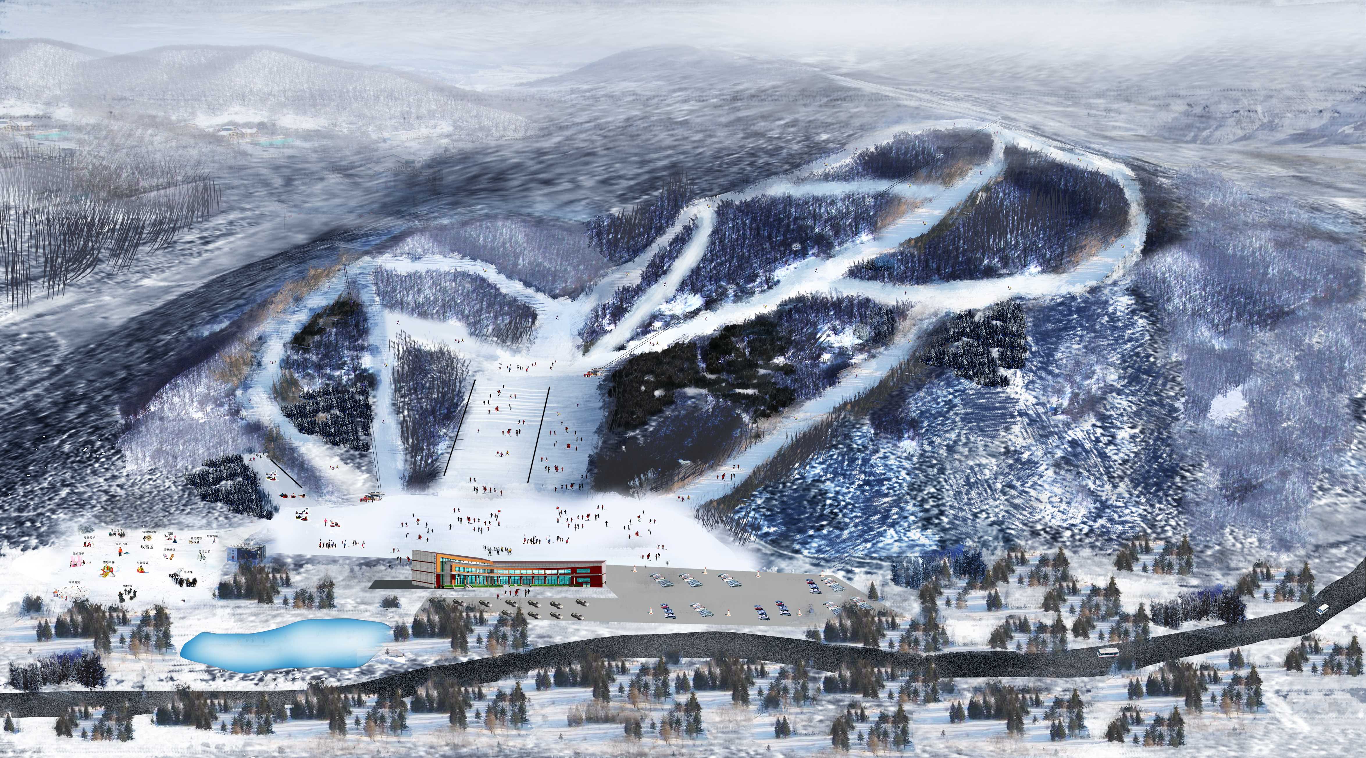 合肥滑雪场规划图片