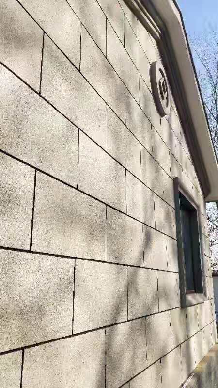 北京史各庄生态小别墅-外墙无机仿石材装饰板真岩石应用案例