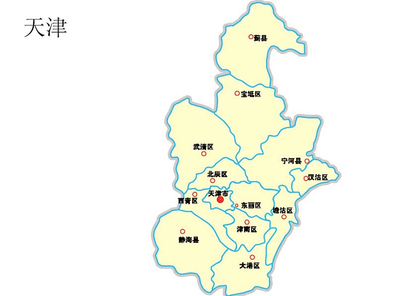 天津市内各区地图图片