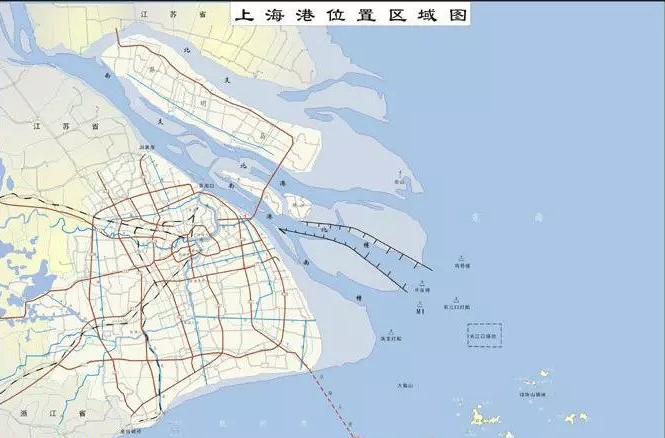 上海洋山深水港位置图片