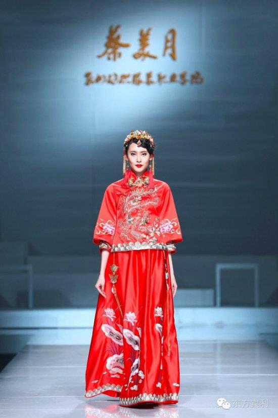 我院副院長蔡美月2017春夏婚紗禮服發佈會亮相中國國際時裝周
