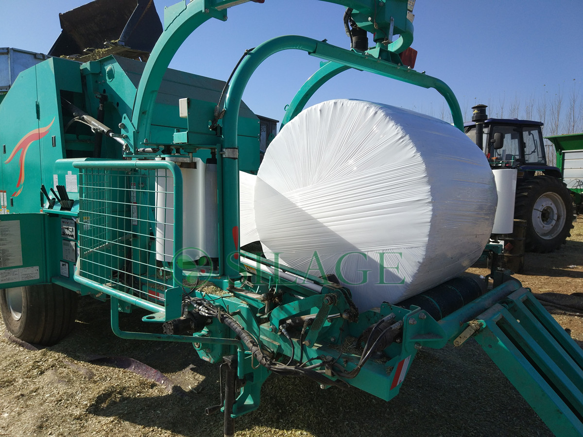 Silage Packing Machine Sticker Blown 500mm Wide White Silage Film-淄博萨丽特包装制品有限公司