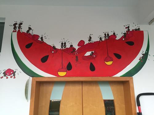 天马行空幼儿园创意墙绘