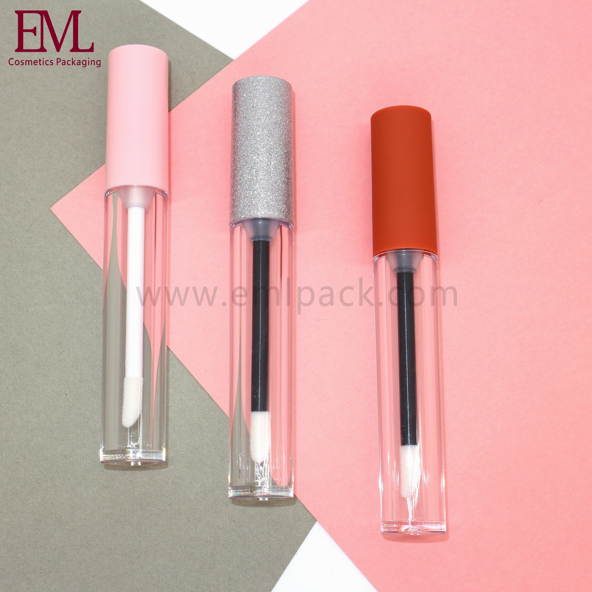 4ML Round lip gloss tube transparent injection bottle lip gloss tube ...