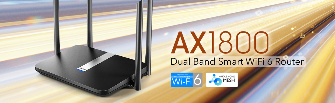OpenVPN X6 OpenWRT Cudy AX WiFi 6 Mesh Router 5G Gigabit Wireless Internet Router for Home and Office Gaming Long Range AX1800 2.4GHz VPN Router 