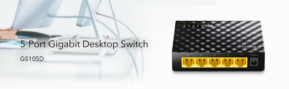 5-Port Gigabit Desktop Switch, Model: GS105D-Cudy: WiFi, 4G, and 5G  Equipments and Solutions