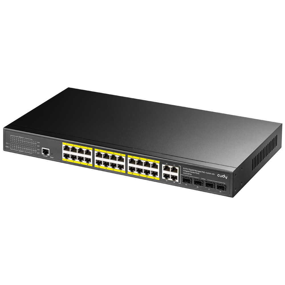 POE-GSH2404M-400: Managed 400W Gigabit PoE+ Switch_L2+ SNMP & PoE managed  Switch with Advanced VLAN Policy_PoE Switch_Products, wifi6 MESH  Router, AirLive, Managed Switch, 5G