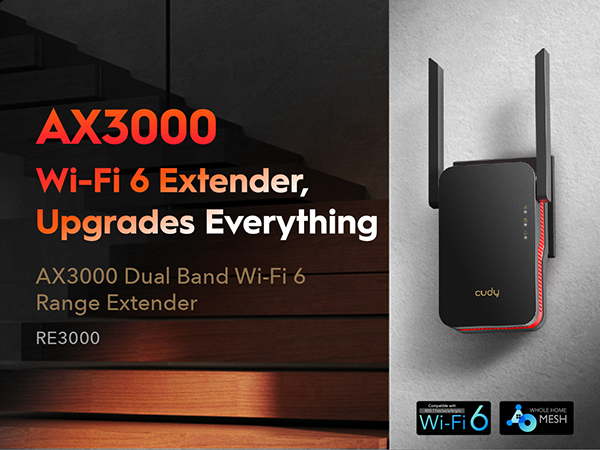 Xiaomi AX3000 Whole Home Mesh Wi-Fi 6 (2-Pack) -Black