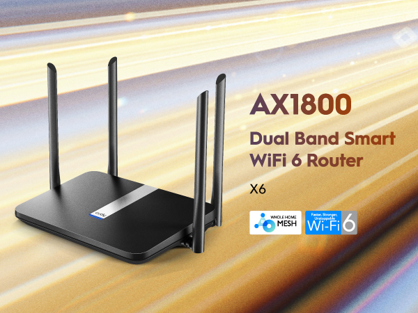 Merciful By-product come AX1800 Dual Band Smart Wi-Fi 6 Router, Model: X6-Cudy: WiFi, 4G, and 5G  Equipments and Solutions