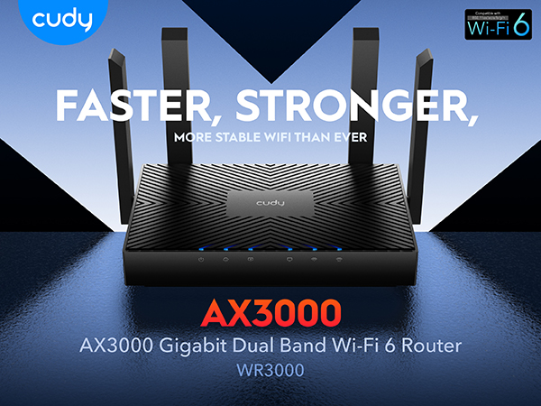 Cudy New 5G NR SA NSA AX3000 WiFi 6 CPE Router, AX3000 Dual SIM 5G Cellular  Router, Qualcomm IPQ5018, SDX62, 4 x 4 MIMO, Detachable Antennas, Band