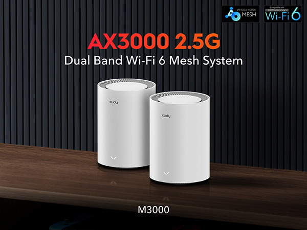 Sistema Wi-Fi 6 mesh Xiaomi Mesh System AX3000 / Dula-Band 2-Pack