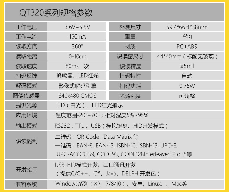 QT320参数