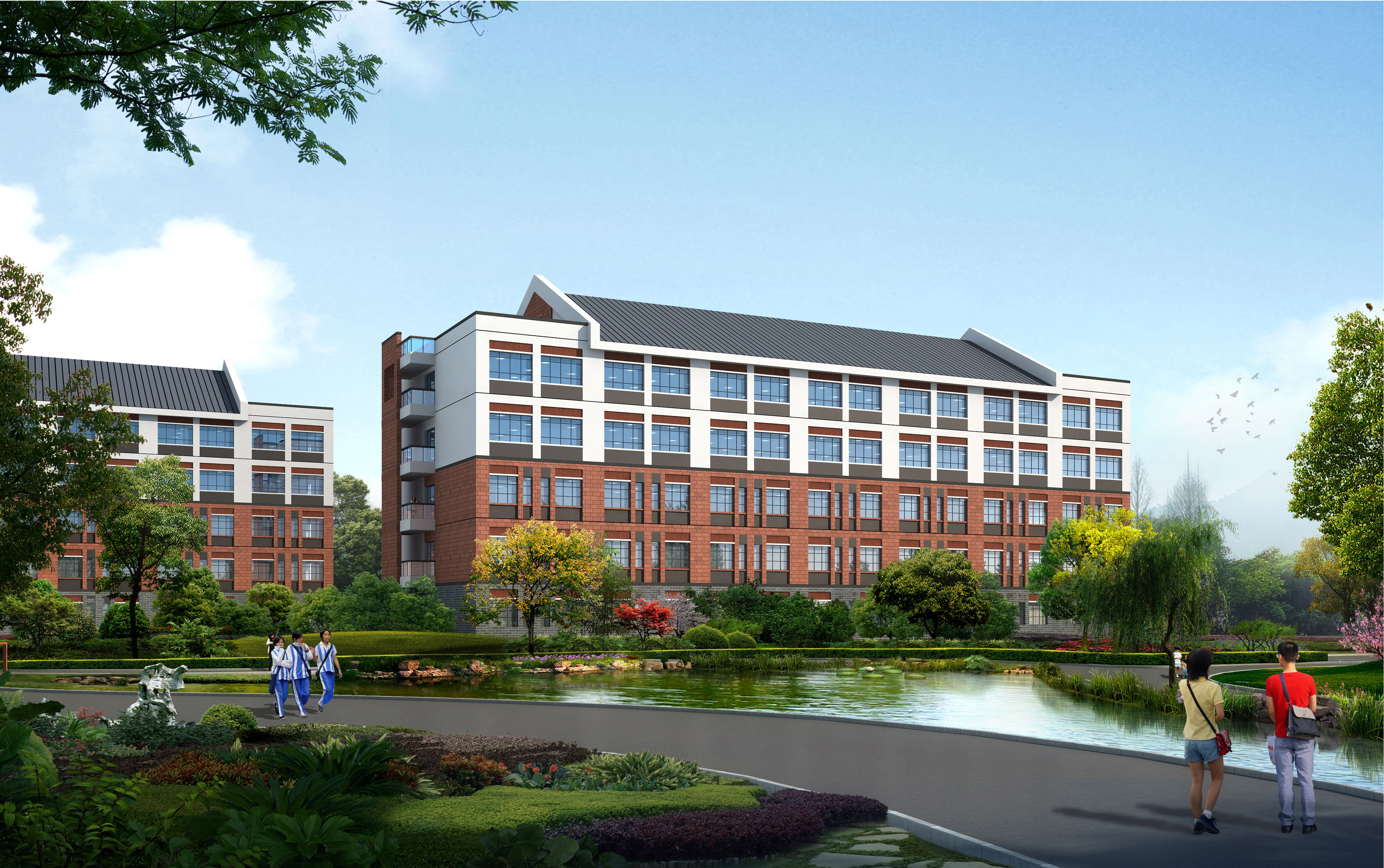 山东汶上县中都国际学校建筑规划设计