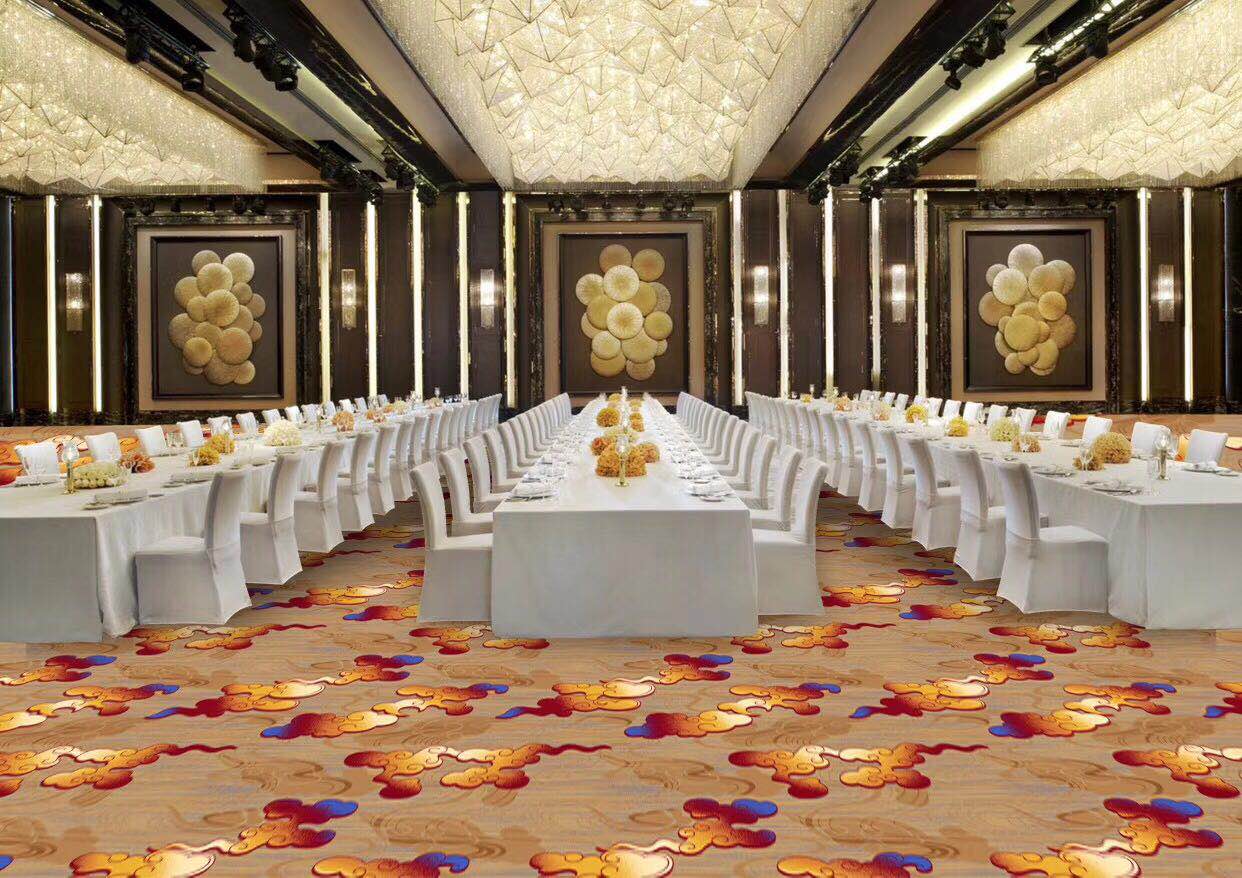 中国风尼龙印花宾馆满铺地毯