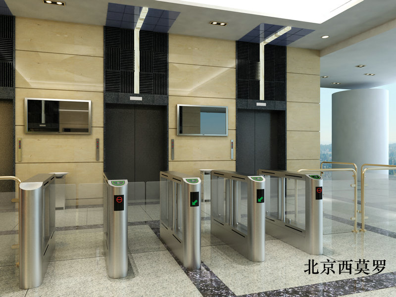 电梯厅安装人员出入口闸机